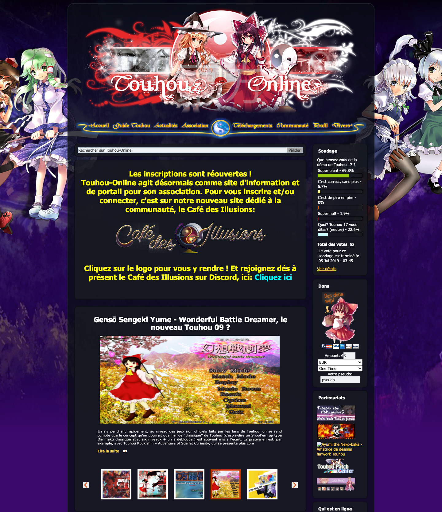 Image site Touhou-Online.Net